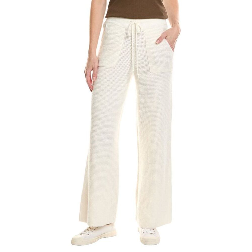 Labiz Womens  Knit Wool & Alpaca-Blend Pant, White